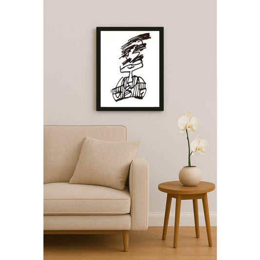 Nezih Danyal Tipler Kişiye Özel Sertifikalı Sınırlı Fine Art Karikatür Baskı NTP00350