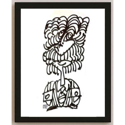 Nezih Danyal Tipler Kişiye Özel Sertifikalı Sınırlı Fine Art Karikatür Baskı NTP00351