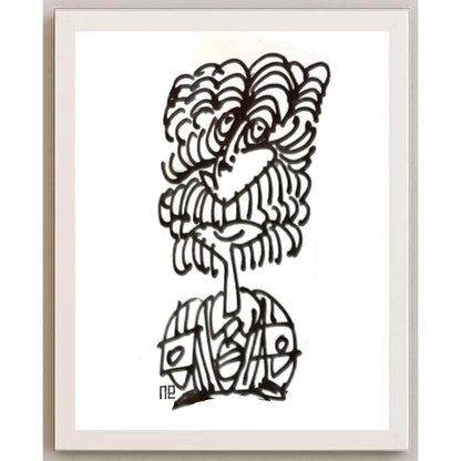 Nezih Danyal Tipler Kişiye Özel Sertifikalı Sınırlı Fine Art Karikatür Baskı NTP00351