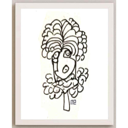 Nezih Danyal Tipler Kişiye Özel Sertifikalı Sınırlı Fine Art Karikatür Baskı NTP00355