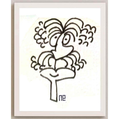 Nezih Danyal Tipler Kişiye Özel Sertifikalı Sınırlı Fine Art Karikatür Baskı NTP00356
