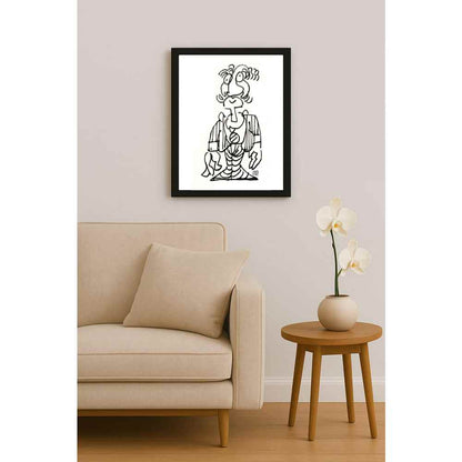 Nezih Danyal Tipler Kişiye Özel Sertifikalı Sınırlı Fine Art Karikatür Baskı NTP00357