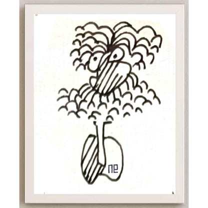 Nezih Danyal Tipler Kişiye Özel Sertifikalı Sınırlı Fine Art Karikatür Baskı NTP00358