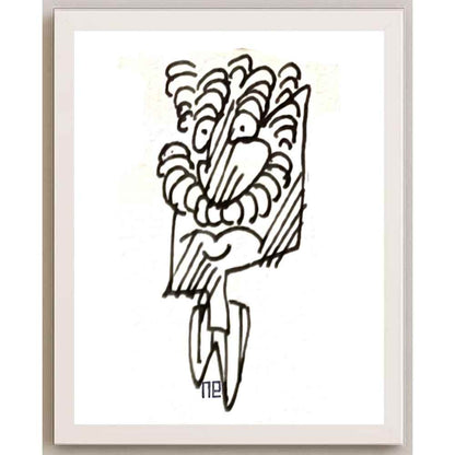 Nezih Danyal Tipler Kişiye Özel Sertifikalı Sınırlı Fine Art Karikatür Baskı NTP00360