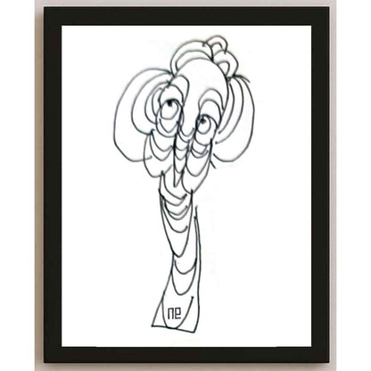 Nezih Danyal Tipler Kişiye Özel Sertifikalı Sınırlı Fine Art Karikatür Baskı NTP00363