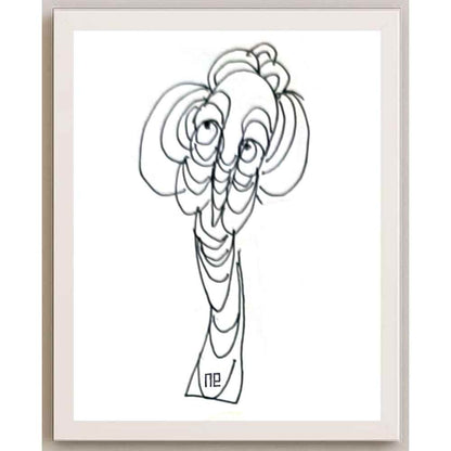 Nezih Danyal Tipler Kişiye Özel Sertifikalı Sınırlı Fine Art Karikatür Baskı NTP00363