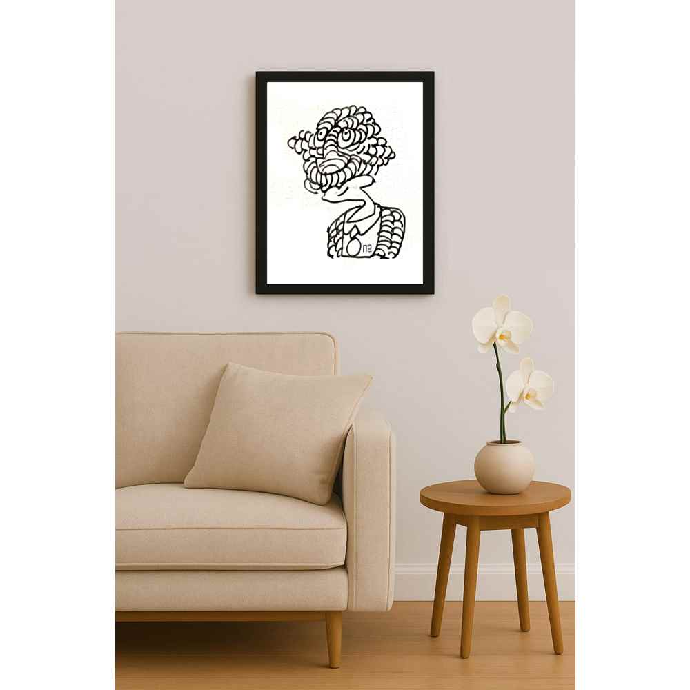 Nezih Danyal Tipler Kişiye Özel Sertifikalı Sınırlı Fine Art Karikatür Baskı NTP00365