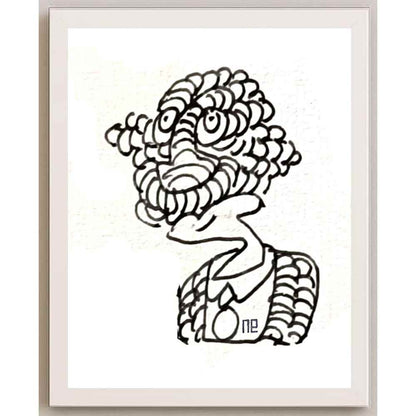 Nezih Danyal Tipler Kişiye Özel Sertifikalı Sınırlı Fine Art Karikatür Baskı NTP00365