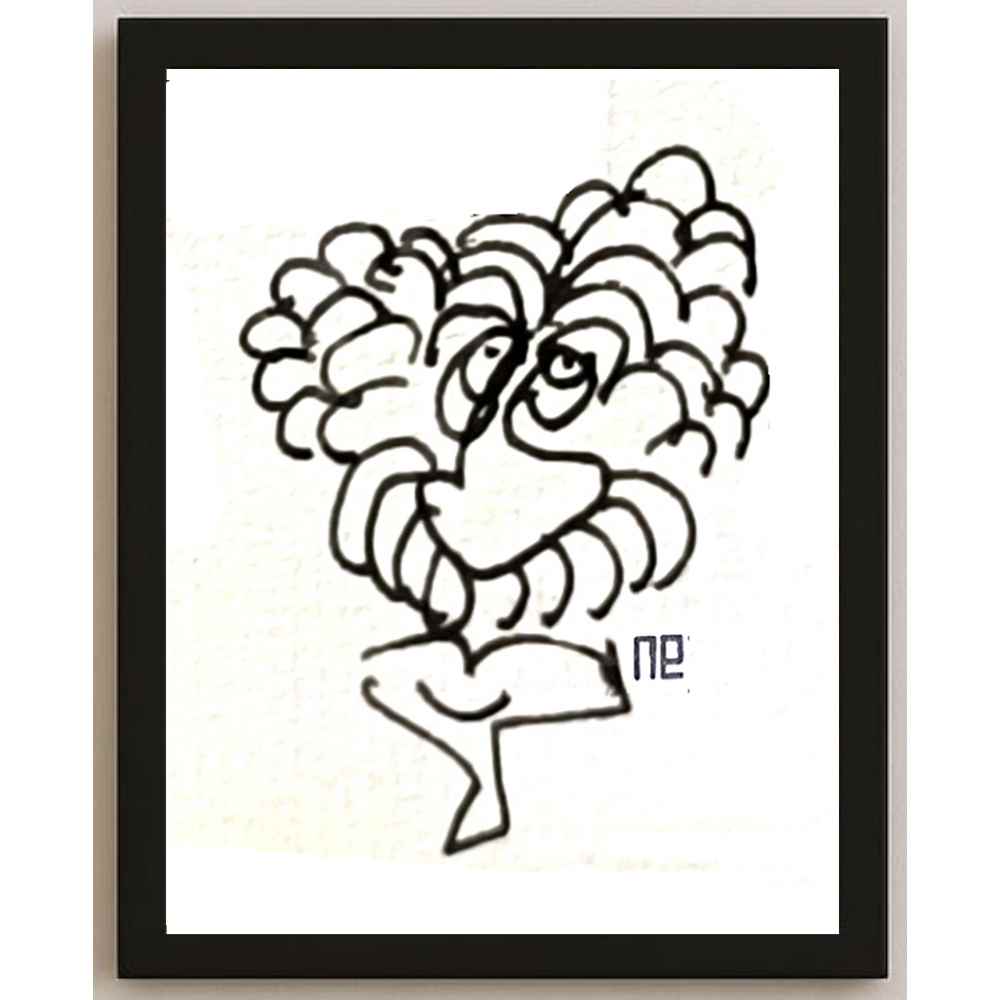 Nezih Danyal Tipler Kişiye Özel Sertifikalı Sınırlı Fine Art Karikatür Baskı NTP00366