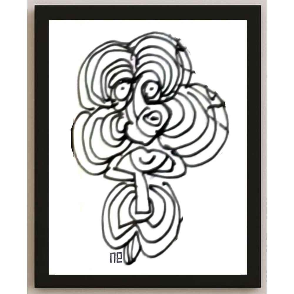Nezih Danyal Tipler Kişiye Özel Sertifikalı Sınırlı Fine Art Karikatür Baskı NTP00370