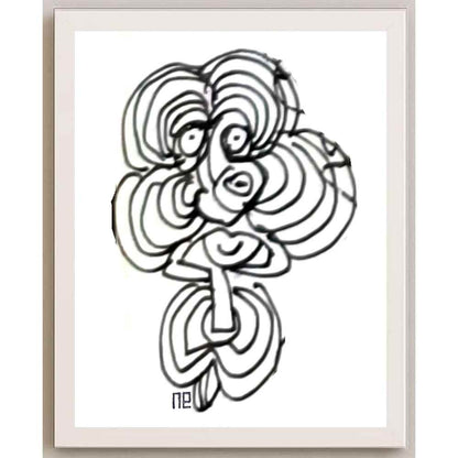 Nezih Danyal Tipler Kişiye Özel Sertifikalı Sınırlı Fine Art Karikatür Baskı NTP00370