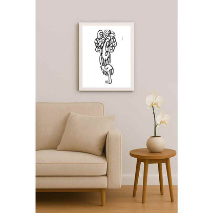 Nezih Danyal Tipler Kişiye Özel Sertifikalı Sınırlı Fine Art Karikatür Baskı NTP00372