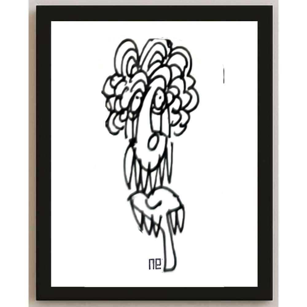 Nezih Danyal Tipler Kişiye Özel Sertifikalı Sınırlı Fine Art Karikatür Baskı NTP00372