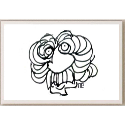 Nezih Danyal Tipler Kişiye Özel Sertifikalı Sınırlı Fine Art Karikatür Baskı NTP00376