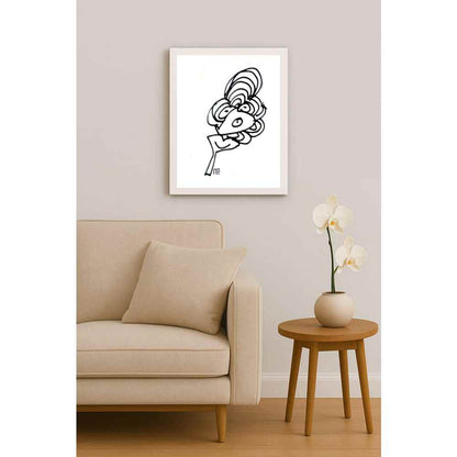 Nezih Danyal Tipler Kişiye Özel Sertifikalı Sınırlı Fine Art Karikatür Baskı NTP00378