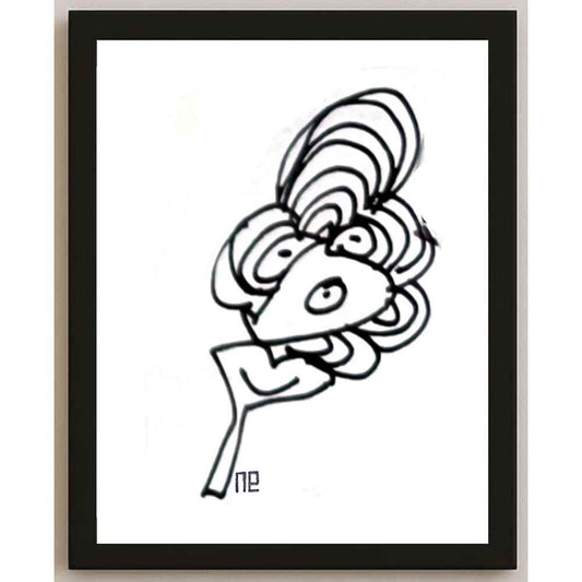 Nezih Danyal Tipler Kişiye Özel Sertifikalı Sınırlı Fine Art Karikatür Baskı NTP00378