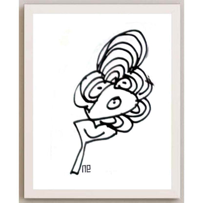 Nezih Danyal Tipler Kişiye Özel Sertifikalı Sınırlı Fine Art Karikatür Baskı NTP00378