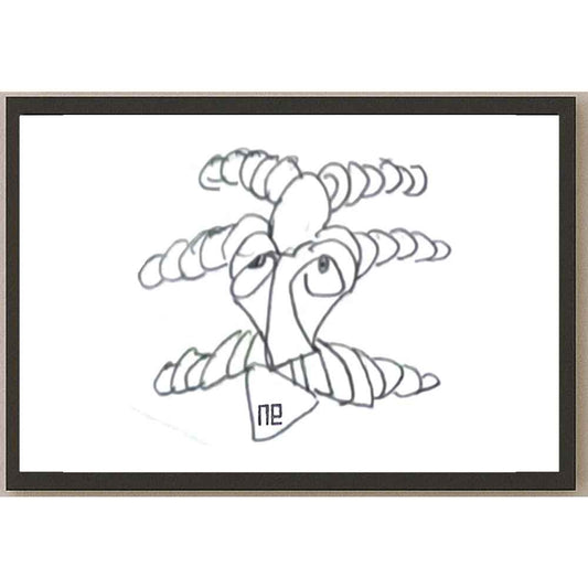 Nezih Danyal Tipler Kişiye Özel Sertifikalı Sınırlı Fine Art Karikatür Baskı NTP00379