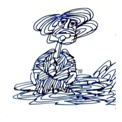 Nezih Danyal Tipler Kişiye Özel Sertifikalı Sınırlı Fine Art Karikatür Baskı NTP00382