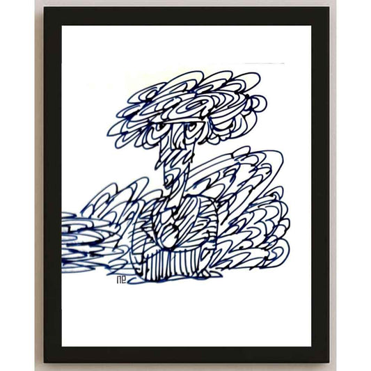 Nezih Danyal Tipler Kişiye Özel Sertifikalı Sınırlı Fine Art Karikatür Baskı NTP00383