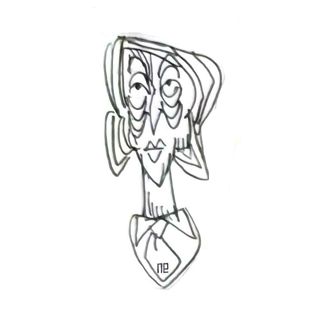 Nezih Danyal Tipler Kişiye Özel Sertifikalı Sınırlı Fine Art Karikatür Baskı NTP00384