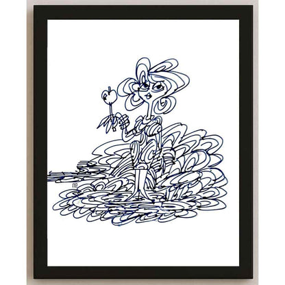 Nezih Danyal Tipler Kişiye Özel Sertifikalı Sınırlı Fine Art Karikatür Baskı NTP00387