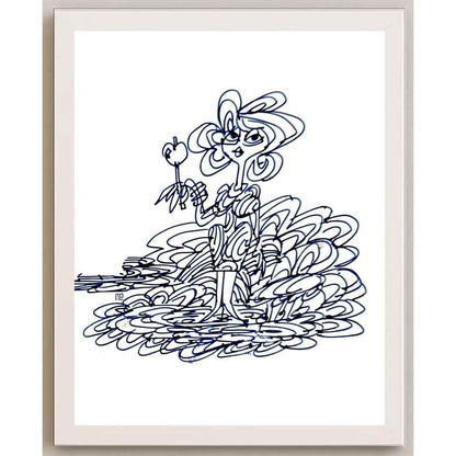 Nezih Danyal Tipler Kişiye Özel Sertifikalı Sınırlı Fine Art Karikatür Baskı NTP00387
