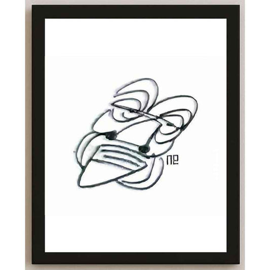 Nezih Danyal Tipler Kişiye Özel Sertifikalı Sınırlı Fine Art Karikatür Baskı NTP00388
