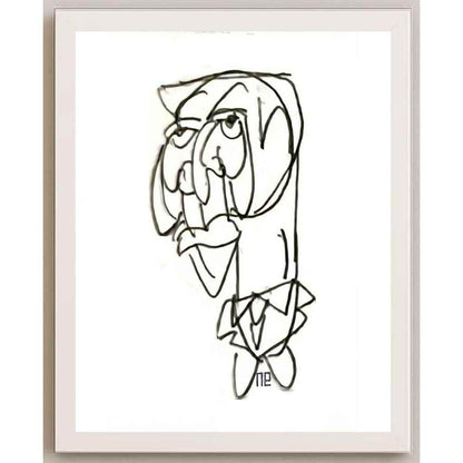 Nezih Danyal Tipler Kişiye Özel Sertifikalı Sınırlı Fine Art Karikatür Baskı NTP00389