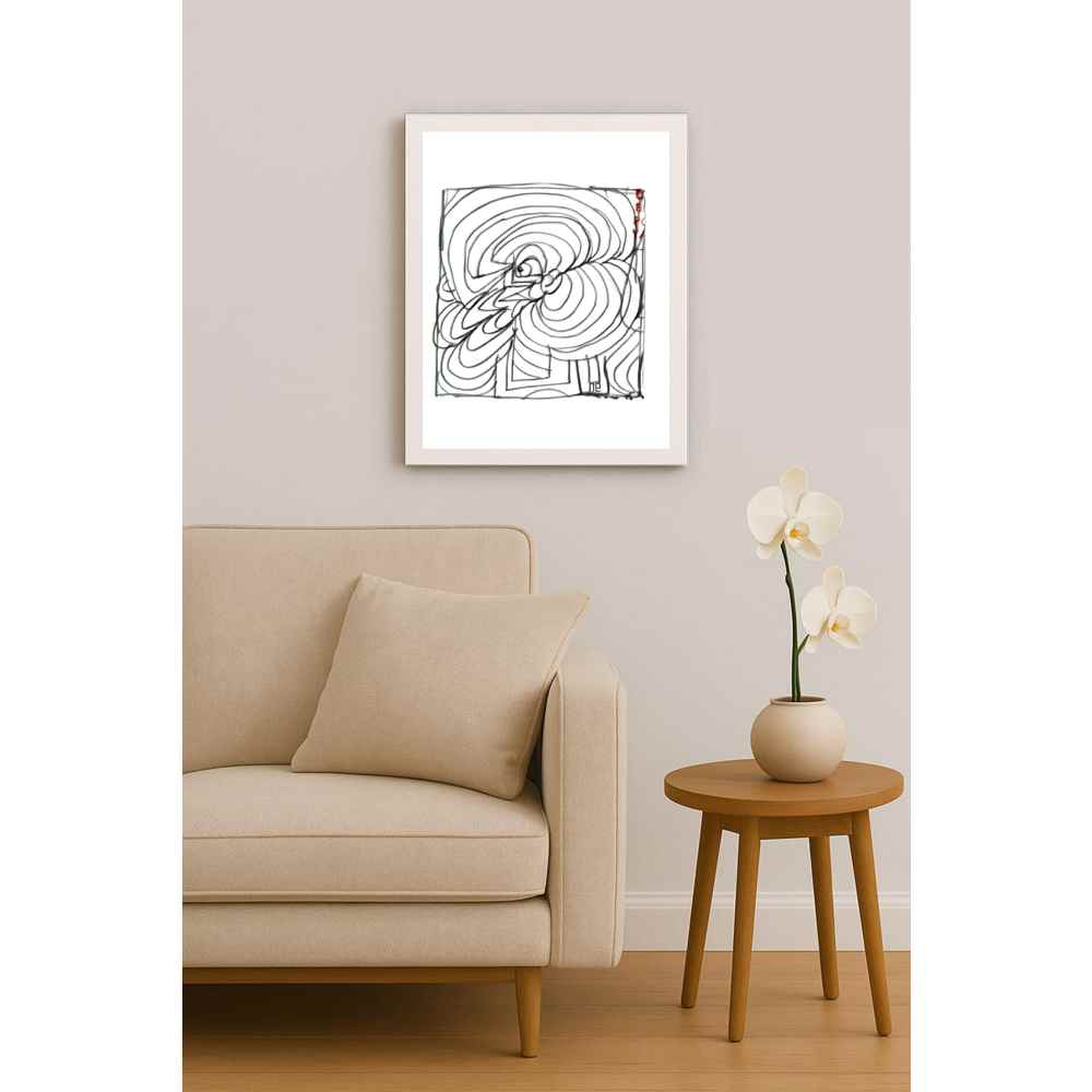 Nezih Danyal Tipler Kişiye Özel Sertifikalı Sınırlı Fine Art Karikatür Baskı NTP00390