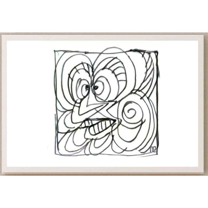Nezih Danyal Tipler Kişiye Özel Sertifikalı Sınırlı Fine Art Karikatür Baskı NTP00391