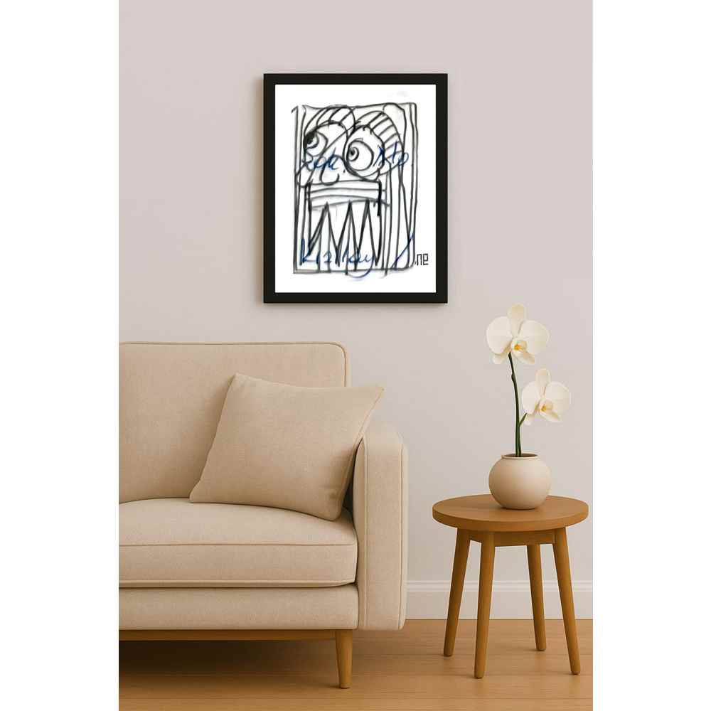 Nezih Danyal Tipler Kişiye Özel Sertifikalı Sınırlı Fine Art Karikatür Baskı NTP00392