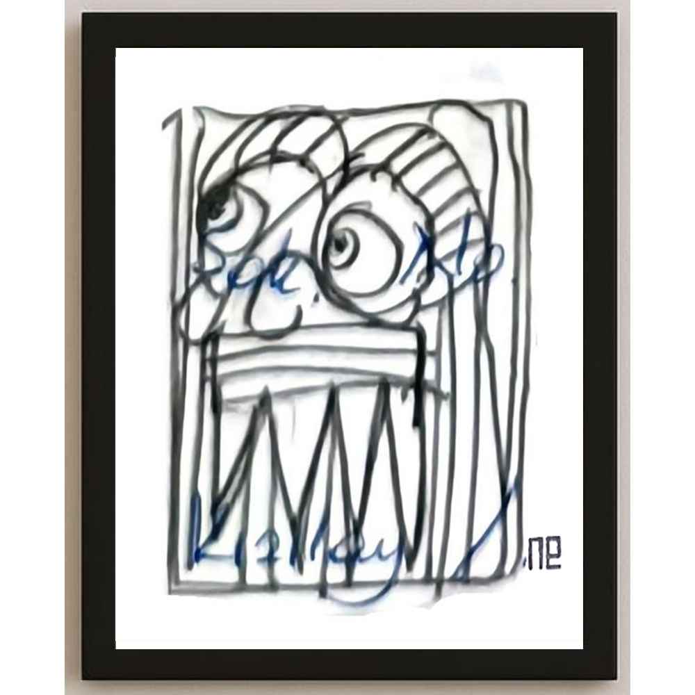 Nezih Danyal Tipler Kişiye Özel Sertifikalı Sınırlı Fine Art Karikatür Baskı NTP00392