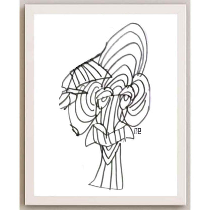 Nezih Danyal Tipler Kişiye Özel Sertifikalı Sınırlı Fine Art Karikatür Baskı NTP00399