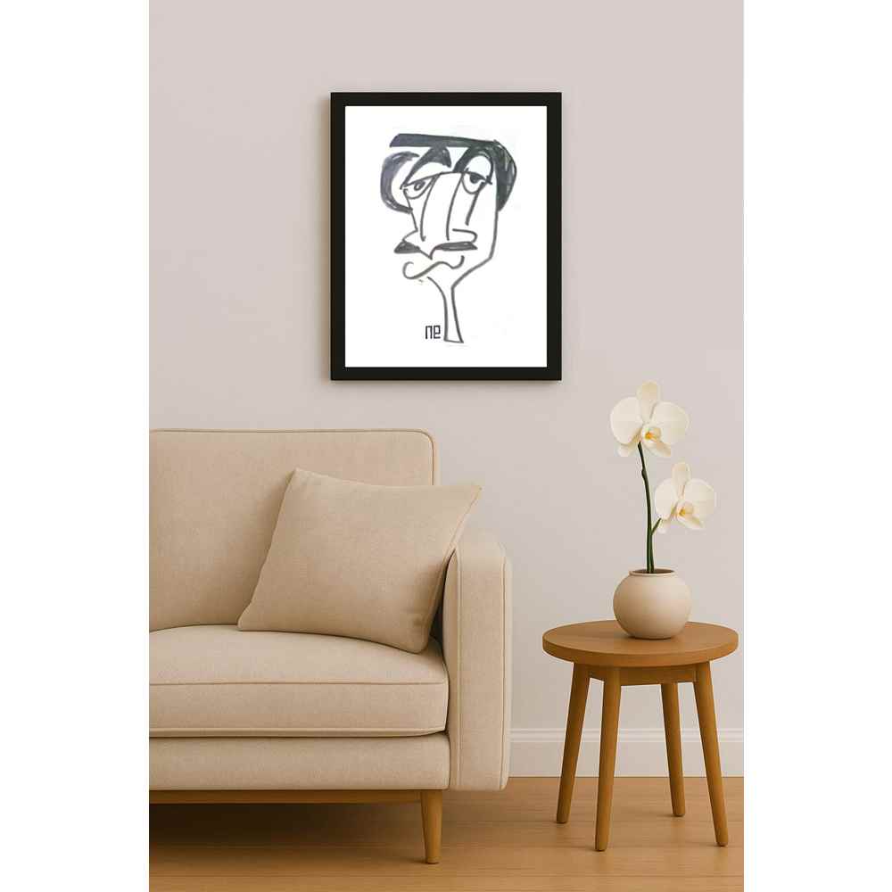 Nezih Danyal Tipler Kişiye Özel Sertifikalı Sınırlı Fine Art Karikatür Baskı NTP00400