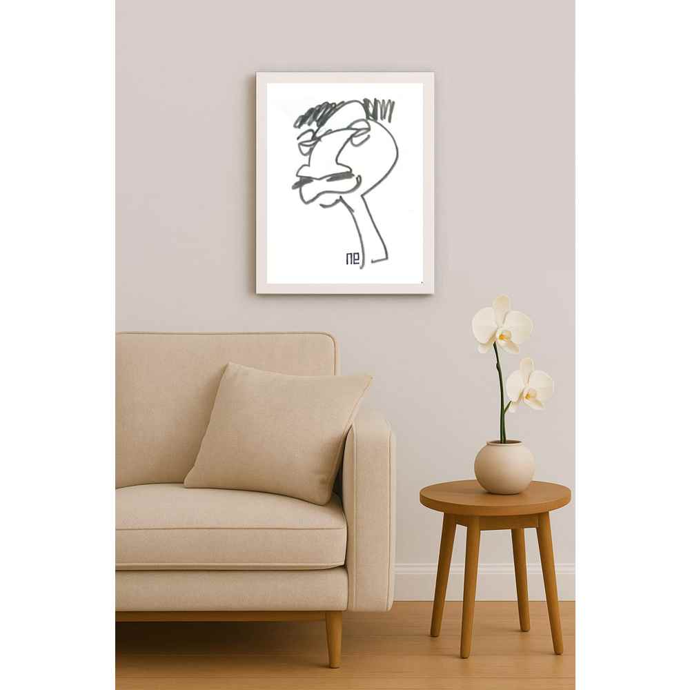 Nezih Danyal Tipler Kişiye Özel Sertifikalı Sınırlı Fine Art Karikatür Baskı NTP00401