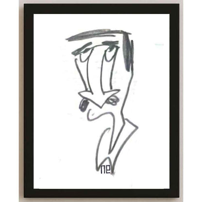 Nezih Danyal Tipler Kişiye Özel Sertifikalı Sınırlı Fine Art Karikatür Baskı NTP00402