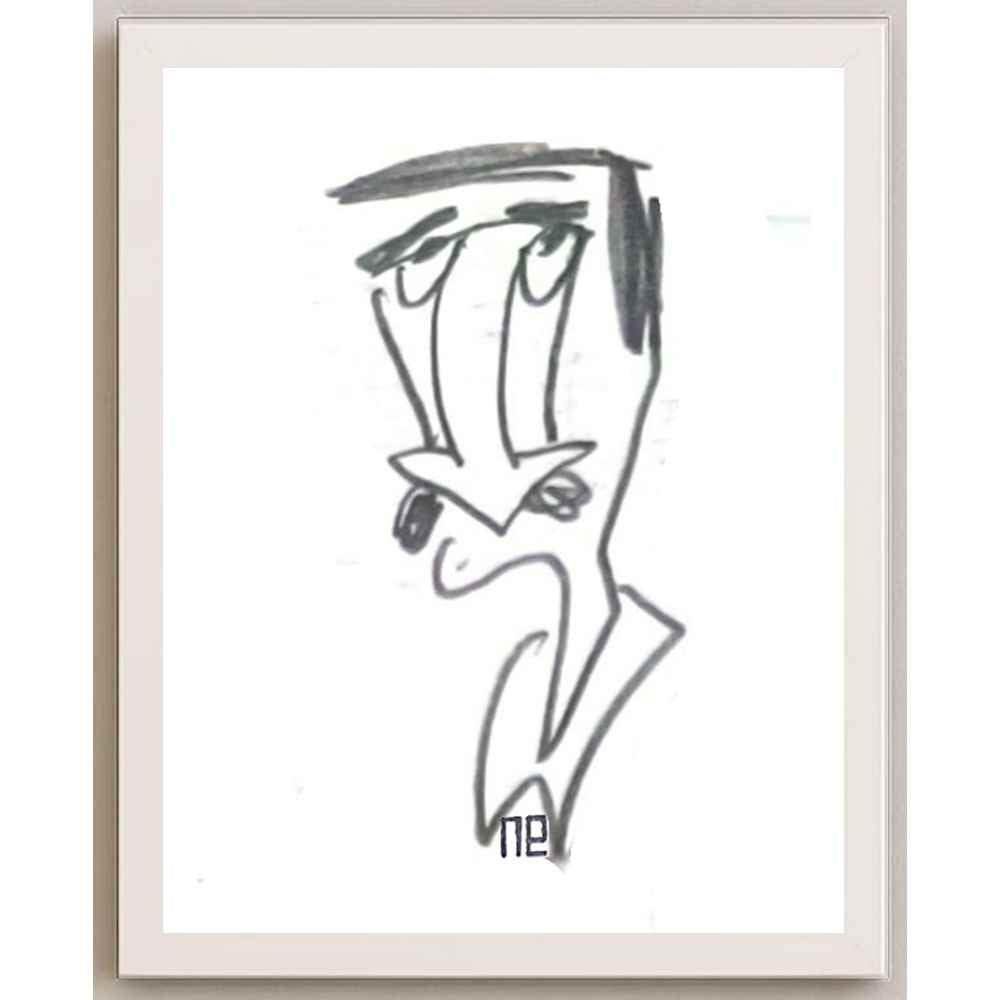Nezih Danyal Tipler Kişiye Özel Sertifikalı Sınırlı Fine Art Karikatür Baskı NTP00402