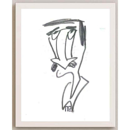 Nezih Danyal Tipler Kişiye Özel Sertifikalı Sınırlı Fine Art Karikatür Baskı NTP00402