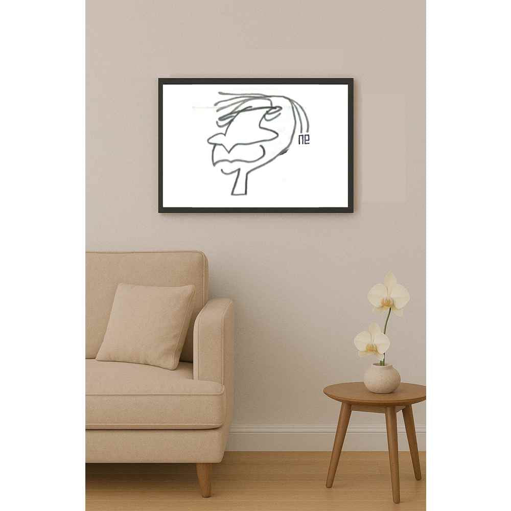 Nezih Danyal Tipler Kişiye Özel Sertifikalı Sınırlı Fine Art Karikatür Baskı NTP00404