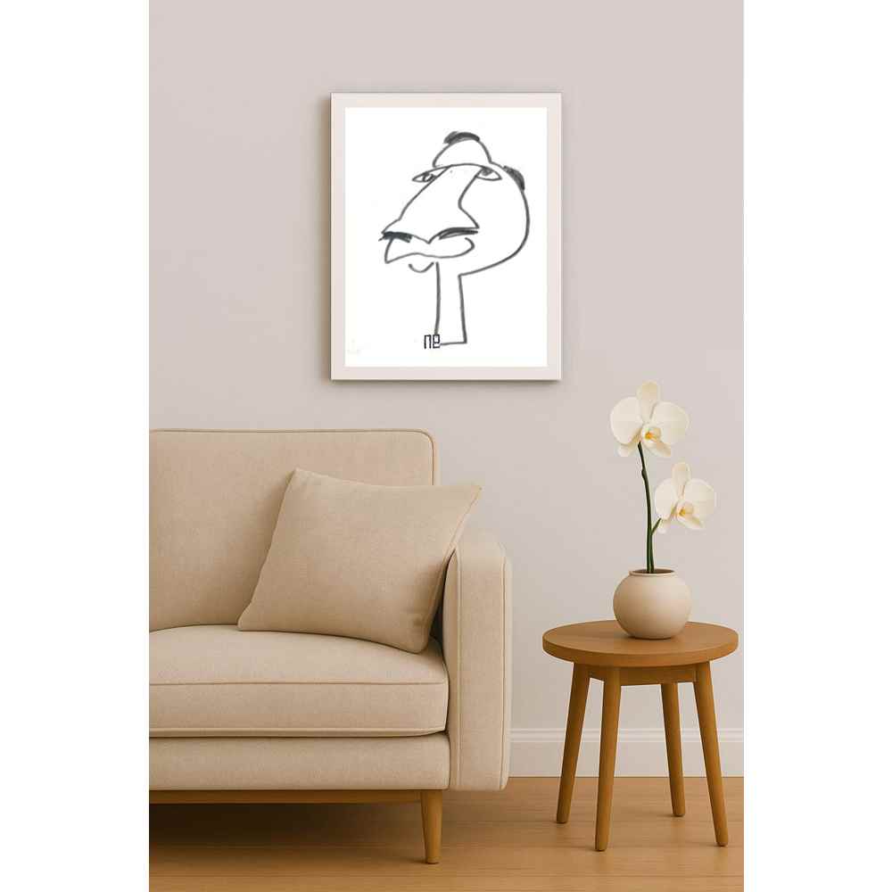 Nezih Danyal Tipler Kişiye Özel Sertifikalı Sınırlı Fine Art Karikatür Baskı NTP00405