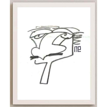 Nezih Danyal Tipler Kişiye Özel Sertifikalı Sınırlı Fine Art Karikatür Baskı NTP00406