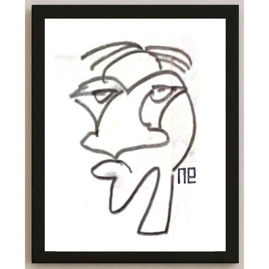 Nezih Danyal Tipler Kişiye Özel Sertifikalı Sınırlı Fine Art Karikatür Baskı NTP00407