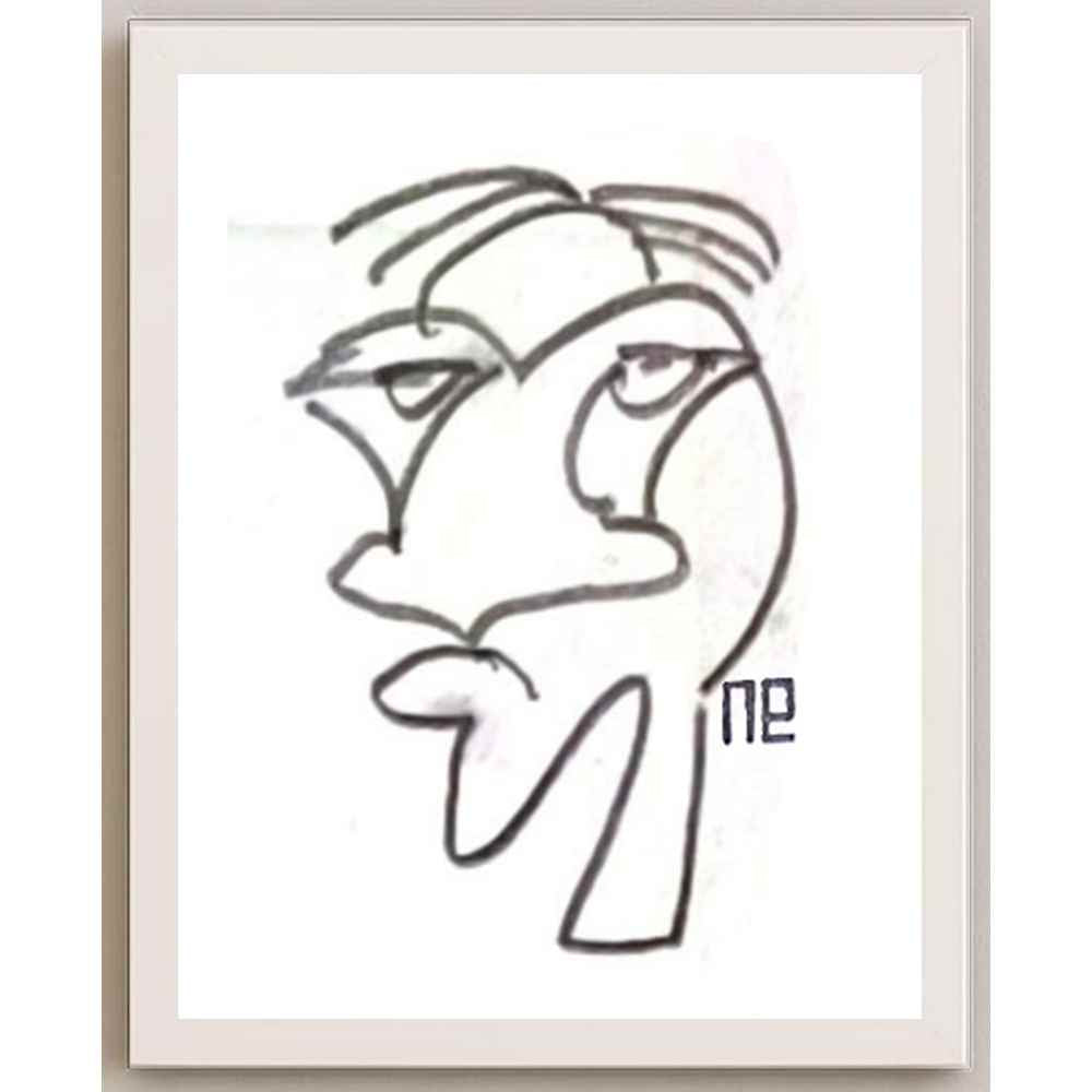 Nezih Danyal Tipler Kişiye Özel Sertifikalı Sınırlı Fine Art Karikatür Baskı NTP00407