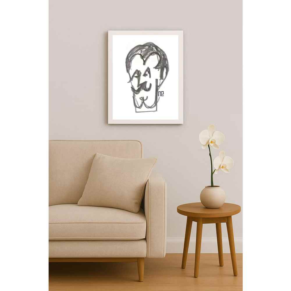 Nezih Danyal Tipler Kişiye Özel Sertifikalı Sınırlı Fine Art Karikatür Baskı NTP00408
