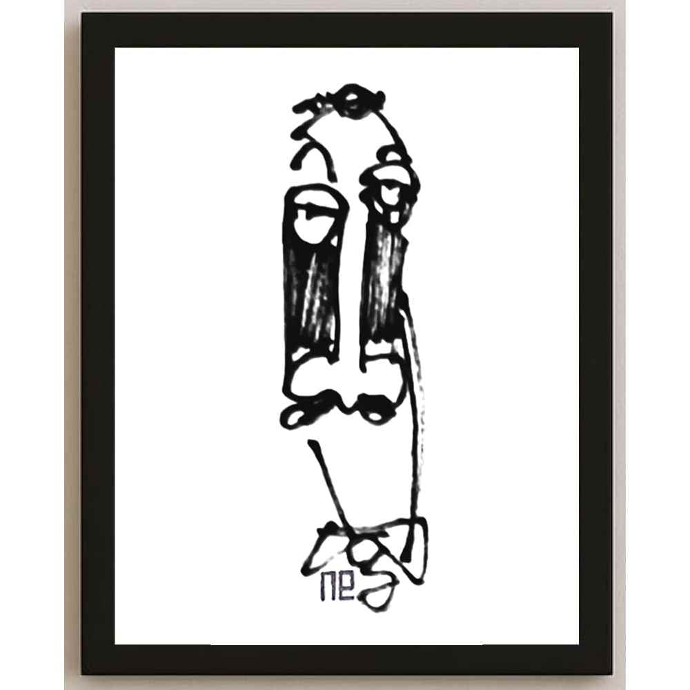 Nezih Danyal Tipler Kişiye Özel Sertifikalı Sınırlı Fine Art Karikatür Baskı NTP00410