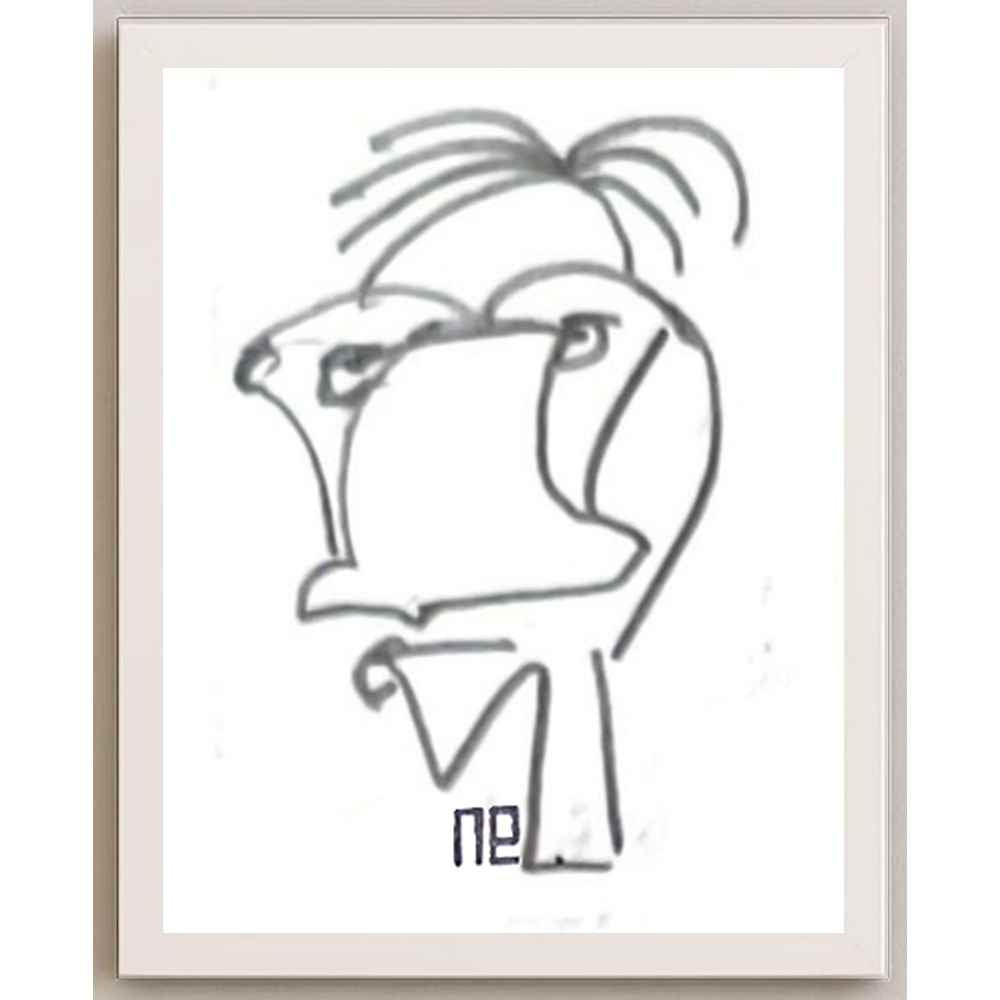 Nezih Danyal Tipler Kişiye Özel Sertifikalı Sınırlı Fine Art Karikatür Baskı NTP00412
