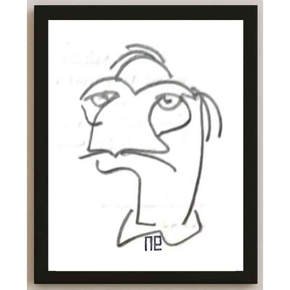 Nezih Danyal Tipler Kişiye Özel Sertifikalı Sınırlı Fine Art Karikatür Baskı NTP00414
