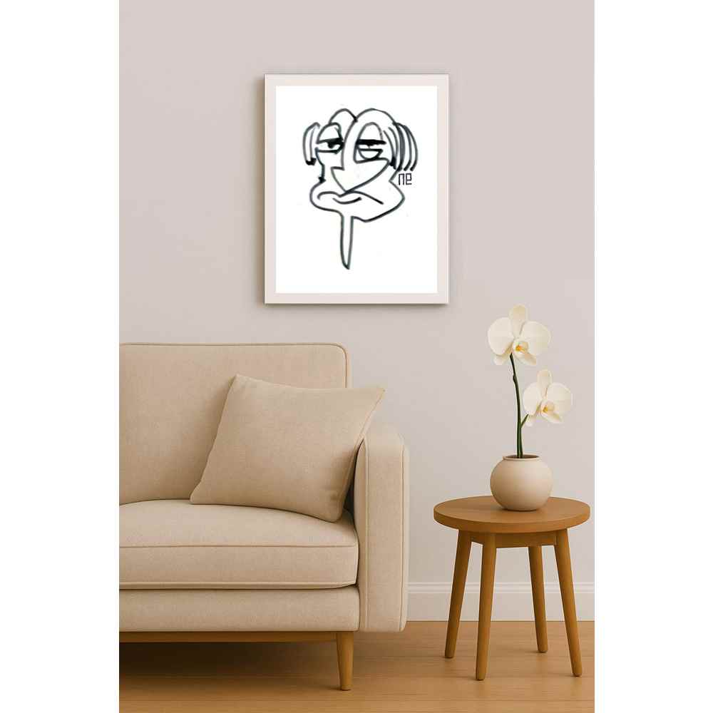 Nezih Danyal Tipler Kişiye Özel Sertifikalı Sınırlı Fine Art Karikatür Baskı NTP00418