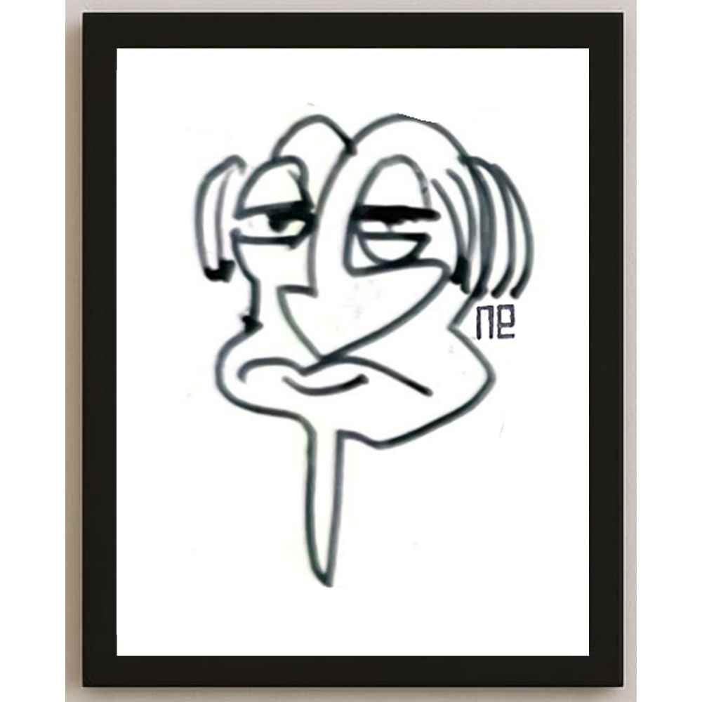 Nezih Danyal Tipler Kişiye Özel Sertifikalı Sınırlı Fine Art Karikatür Baskı NTP00418